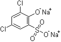 structure of CAS# 95041-38-6, 3,5-Dichloro-2-hydroxy-benzenesulfonic acid disodium salt