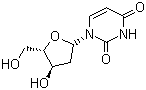 structure of CAS# 951-78-0, 2'-Deoxyuridine