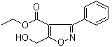 structure of CAS# 95104-44-2, 5-(羟基甲基)-3-苯基-4-异恶唑羧酸乙酯
