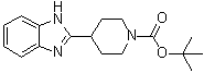 structure of CAS# 953071-73-3, 4-(1H-苯并咪唑-2-基)哌啶-1-羧酸叔丁酯