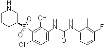 structure of CAS# 954126-98-8, Danirixin
