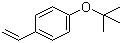 structure of CAS# 95418-58-9, 4-叔丁氧基苯乙烯