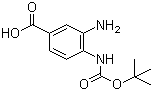 structure of CAS# 954238-52-9, 3-氨基-4-[(叔丁氧羰基)氨基]苯甲酸