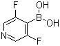 structure of CAS# 956003-87-5, 3,5-Difluoropyridine-4-boronic acid