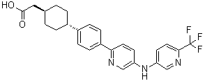 structure of CAS# 956136-95-1, Pradigastat