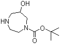 structure of CAS# 956317-40-1, 六氢-6-羟基-1H-1,4-二氮杂卓-1-甲酸叔丁酯
