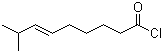 structure of CAS# 95636-02-5, trans-8-Methyl-6-nonenoyl chloride