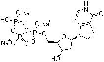 structure of CAS# 95648-77-4, 2'-Deoxyinosine-5'-triphosphate trisodium salt
