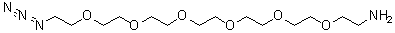 structure of CAS# 957486-82-7, 20-叠氮基-3,6,9,12,15,18-六氧杂二十烷-1-胺