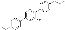 structure of CAS# 95759-44-7, 4''-Ethyl-2'-fluoro-4-propyl-1,1':4',1''-terphenyl