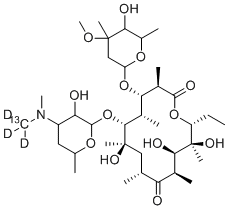 structure of CAS# 959119-26-7, Erythromycin-13C-d3