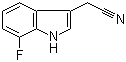 structure of CAS# 959236-14-7, 7-氟吲哚-3-乙腈