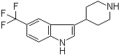 structure of CAS# 959236-45-4, 3-(4-Piperidinyl)-5-(trifluoromethyl)-1H-indole