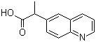 structure of CAS# 959585-30-9, 2-(喹啉-6-基)丙酸