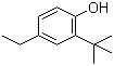 structure of CAS# 96-70-8, 2-叔丁基-4-乙基苯酚