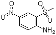 structure of CAS# 96-74-2, 2-甲砜基-4-硝基苯胺