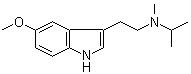 structure of CAS# 96096-55-8, 5-Methoxy-N-methyl-N-(1-methylethyl)-1H-indole-3-ethanamine