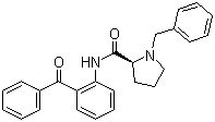 structure of CAS# 96293-17-3, (S)-2-N'-(N-Benzylprolyl)aminoenzophenone