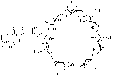CAS # 96684-39-8, Piroxicam-beta-cyclodextrin complex, Cycladol