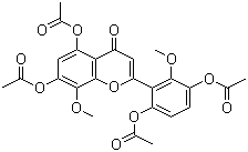 CAS 登录号：96684-81-0, 粘毛黄芩素 III 四乙酸酯