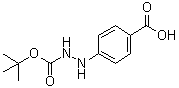 structure of CAS# 96736-00-4, 4-[2-(tert-Butoxycarbonyl)hydrazino]benzoic acid