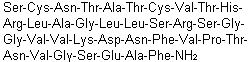 structure of CAS# 96827-03-1, 1-L-丝氨酸-3-L-天冬氨酰胺-25-L-天冬氨酸-35-L-谷氨酸-alpha-降钙素基因相关肽