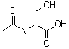 structure of CAS# 97-14-3, N-乙酰基-DL-丝氨酸
