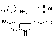 structure of CAS# 971-74-4, 血清素肌酐硫酸盐