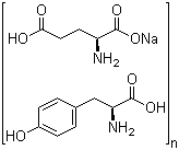 structure of CAS# 97105-00-5, L-Glutamic acid sodium salt (1:1) polymer with L-tyrosine