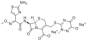 structure of CAS# 97164-54-0, 头孢曲松钠E-异构体