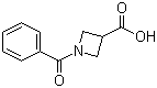 structure of CAS# 97639-63-9, 1-苯甲酰基-3-氮杂环丁烷羧酸