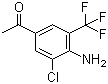 structure of CAS# 97760-76-4, 1-[4-Amino-3-chloro-5-(trifluoromethyl)phenyl]ethanone