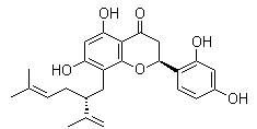 structure of CAS# 97938-30-2, 槐黄烷酮 G