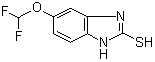 structure of CAS# 97963-62-7, 5-(Difluoromethoxy)-2-mercapto-1H-benzimidazole