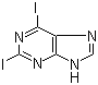 structure of CAS# 98027-95-3, 2,6-二碘嘌呤