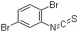 structure of CAS# 98041-67-9, 2,5-二溴苯基异硫氰酸酯