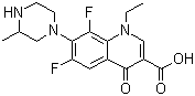 structure of CAS# 98079-51-7, 洛美沙星