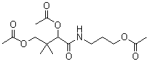 CAS # 98133-47-2, 2,4-Bis(acetyloxy)-N-[3-(acetyloxy)propyl]-3,3-dimethylbutanamide