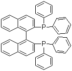 structure of CAS# 98327-87-8, (+/-)-2,2'-Bis(diphenylphosphino)-1,1'-binaphthyl