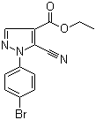 structure of CAS# 98475-71-9, 1-(4-溴苯基)-5-氰基-1H-吡唑-4-羧酸乙酯