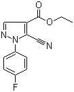 CAS 登录号：98476-22-3, 5-氰基-1-(4-氟苯基)-1H-吡唑-4-羧酸乙酯