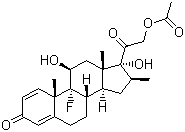 structure of CAS# 987-24-6, 醋酸倍他米松