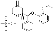 structure of CAS# 98769-84-7, 瑞波西汀甲磺酸盐