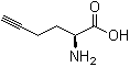 structure of CAS# 98891-36-2, (S)-2-氨基-5-己炔酸