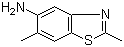 structure of CAS# 98953-72-1, 2,6-二甲基-5-苯并噻唑胺