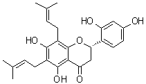 structure of CAS# 99119-72-9, 苦参酚 E
