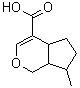 structure of CAS# 99173-00-9, 1,4a,5,6,7,7a-Hexahydro-7-methylcyclopenta[c]pyran-4-carboxylic acid