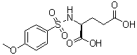 CAS # 99289-76-6, N-[(4-Methoxyphenyl)sulfonyl]-L-glutamic acid, (S)-N-[(4-Methoxyphenyl)sulfonyl]glutamic acid, T 1369