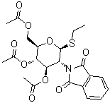 structure of CAS# 99409-32-2, Ethyl 3,4,6-tri-O-acetyl-2-deoxy-2-phthalimido-1-thio-beta-D-glucopyranoside