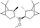 structure of CAS# 99438-28-5, (+)-B-甲氧基二异松莰基硼烷